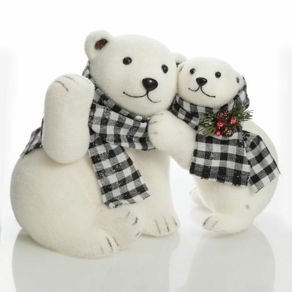 Christmas Birds And Animals | White Mother And Cub Polar Bears Hugging Christmas Birds And Animals Christmas Birds And Animals