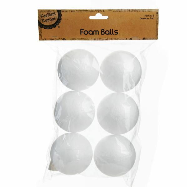 Christmas Craft Supplies | 7Cm Polystyrene Foam Diy Craft Ball – Pack Of 6 Christmas Craft Supplies Christmas Craft Supplies