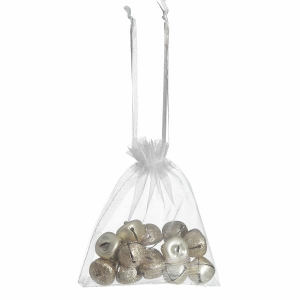 Christmas Craft Supplies | Champagne Mini Jingle Bell Decorations – Bag Of 15 Christmas Craft Supplies Christmas Craft Supplies