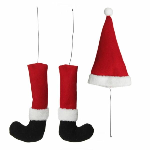 Christmas Craft Supplies | Santa Hat & Legs Pick Set Christmas Craft Supplies Christmas Craft Supplies