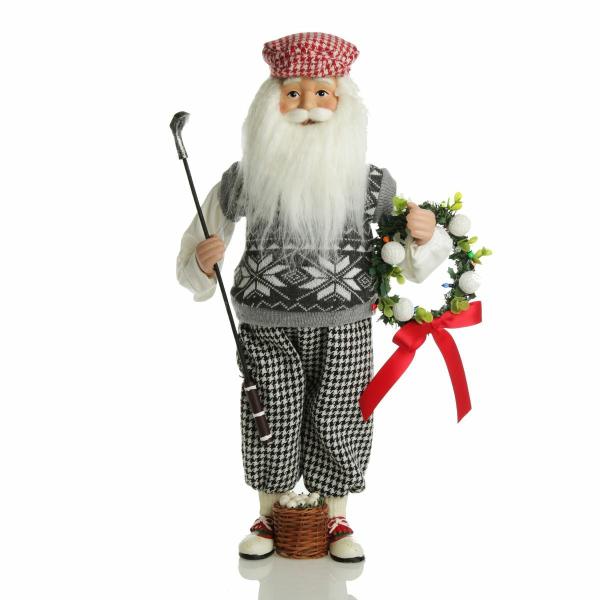 Christmas Figurines | Golfing Santa Christmas Ornament – 45Cm(H) Christmas Figurines Christmas Figurines