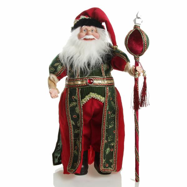 Christmas Figurines | Traditional Cloaked Standing Santa Christmas Ornament – 45Cm(H) Christmas Figurines Christmas Figurines