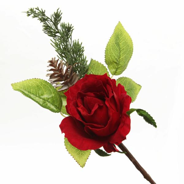 Christmas Flowers | Red Rose Christmas Flower Stem Christmas Flowers Christmas Flowers