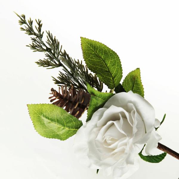 Christmas Flowers | White Rose Christmas Flower Stem Christmas Flowers Christmas Flowers