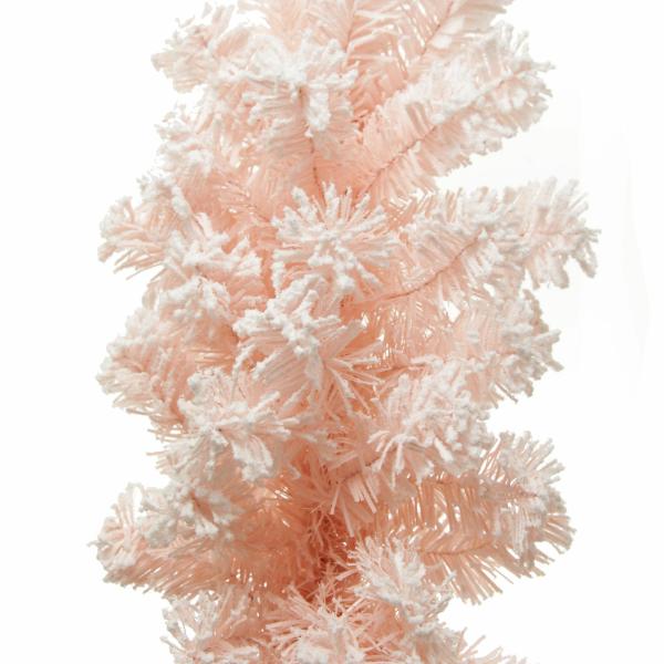 Christmas Garlands | Snow Flocked Pink Fir Christmas Garland – 180Cm Florals Christmas Garlands