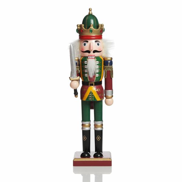 Christmas Nutcrackers | Green Nutcracker With Sword Christmas Ornament – 30Cm(H) Christmas Nutcrackers Christmas Nutcrackers