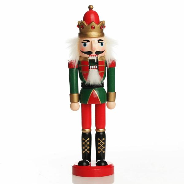 Christmas Nutcrackers | Traditional Christmas Wooden Nutcracker Soldier Ornament With Crown – 25Cm(H) Christmas Nutcrackers Christmas Nutcrackers