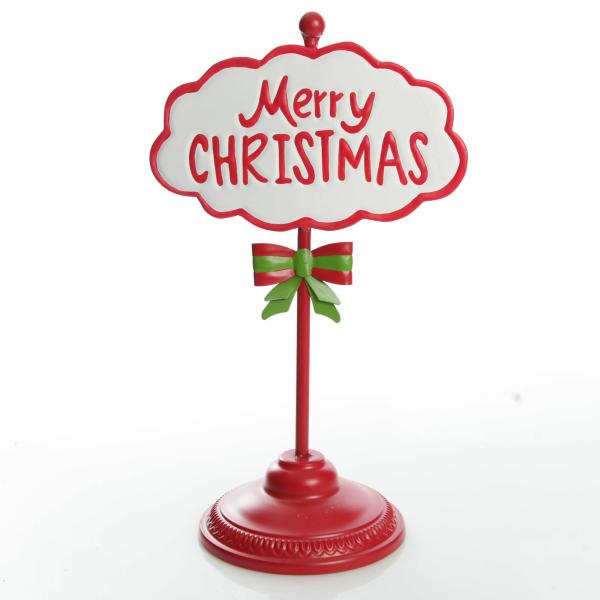 Christmas Ornaments | Red Merry Christmas Standing Sign Ornament – 39Cm(H) Christmas Ornaments Christmas Ornaments