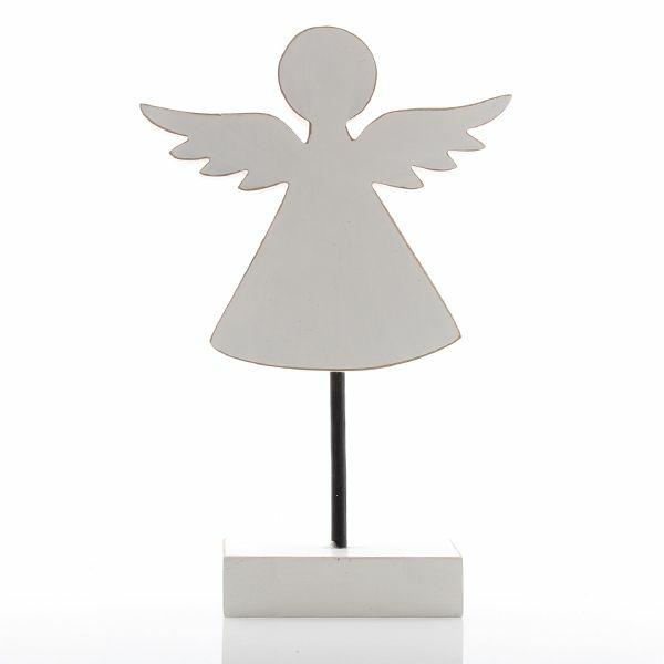 Christmas Ornaments | White Wooden Angel Ornament Christmas Ornaments Christmas Ornaments