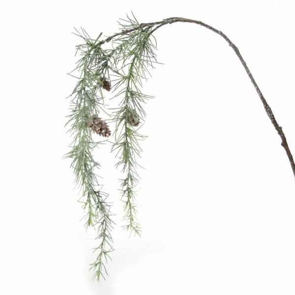 Christmas Sprays | Frosted Pine With Pinecones Hanging Spray Christmas Sprays Christmas Sprays