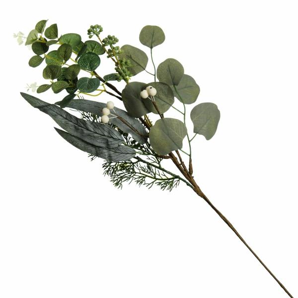 Christmas Sprays | Native Eucalyptus Leaf Christmas Spray With White Berries Christmas Sprays Christmas Sprays