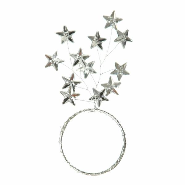 Christmas Table Decor | Silver Star Napkin Rings – Pack Of 4 Christmas Table Decor Christmas Table Decor