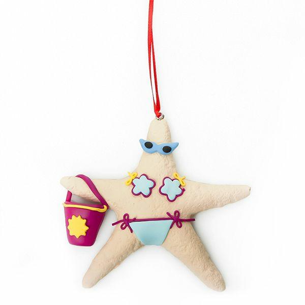 Christmas Tree Decorations | Beach Girl Starfish Decoration Beach Decorations Beach Decorations