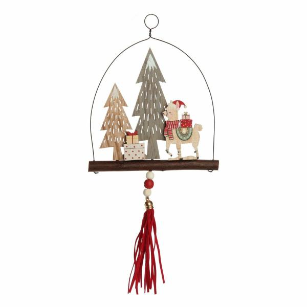 Christmas Tree Decorations | Christmas Llama Hanging Ornament With Tassel Christmas Tree Decorations Christmas Tree Decorations