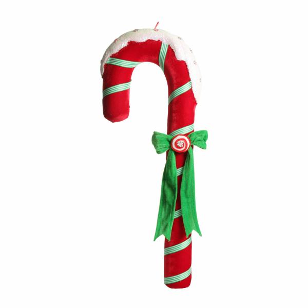 Christmas Tree Decorations | Extra Large Red Velvet Candy Cane Decoration Christmas Tree Decorations Christmas Tree Decorations