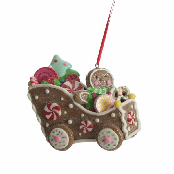 Christmas Tree Decorations | Gingerbread Man In Car Christmas Tree Decoration Christmas Tree Decorations Christmas Tree Decorations