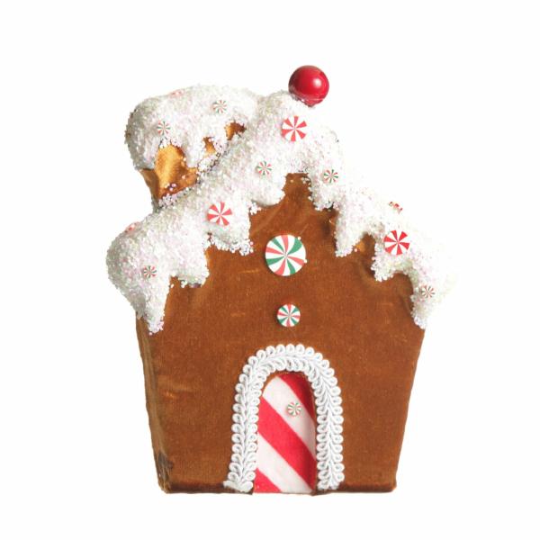 Christmas Tree Decorations | Gingerbread Velvet House Christmas Tree Decoration Christmas Tree Decorations Christmas Tree Decorations