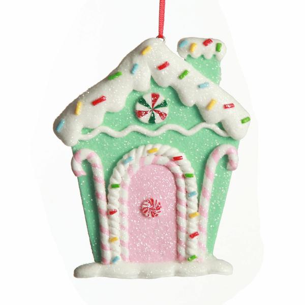 Christmas Tree Decorations | Mint Green Candy Gingerbread House Tree Decoration Christmas Tree Decorations Christmas Tree Decorations