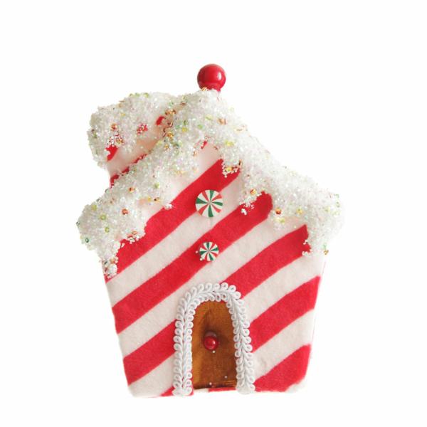 Christmas Tree Decorations | Red And White Striped Velvet Christmas House Tree Decoration Christmas Tree Decorations Christmas Tree Decorations