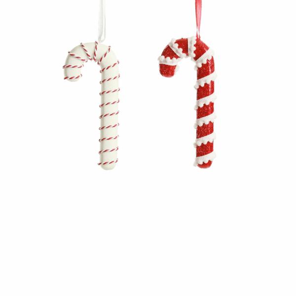 Christmas Tree Decorations | Small Glitter With Braid And Twine Candy Cane Christmas Decoration – Set Of 2 Christmas Tree Decorations Christmas Tree Decorations