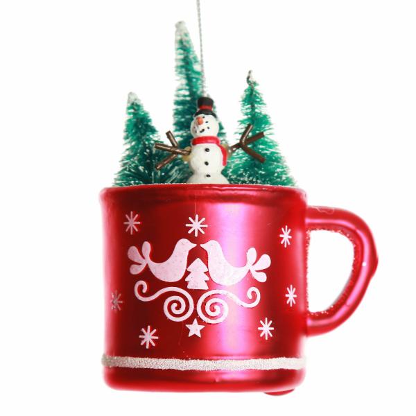 Christmas Tree Decorations | Snowman In Mug Christmas Tree Decoration Christmas Tree Decorations Christmas Tree Decorations