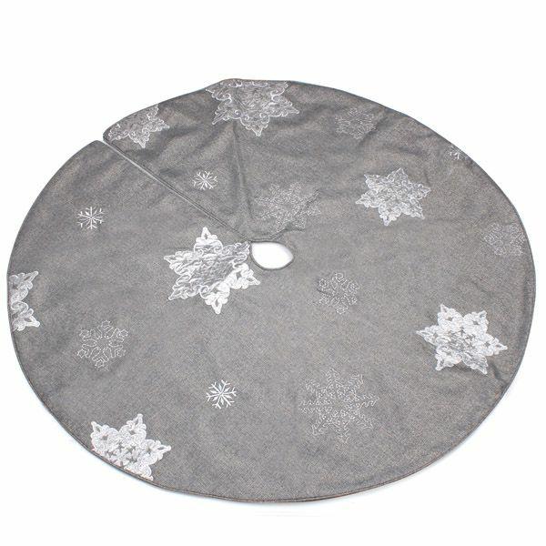 Christmas Tree Skirts | Silver Snowflake Christmas Tree Skirt Christmas Tree Skirts Christmas Tree Skirts