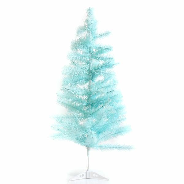 Christmas Trees | Blue Tinsel Small Christmas Tree – 90Cm Christmas Trees Christmas Trees