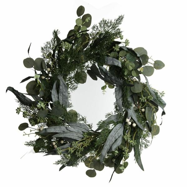 Christmas Wreaths | Native Eucalyptus Leaf Christmas Wreath With White Berries Christmas Wreaths Christmas Wreaths