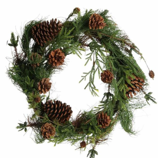 Christmas Wreaths | Rustic Pine And Cone Christmas Wreath Christmas Wreaths Christmas Wreaths