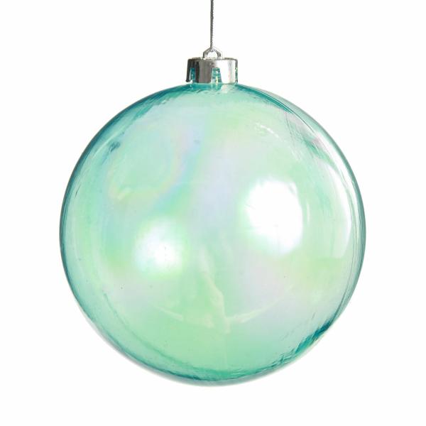 Decorative Christmas Baubles | Iridescent Blue Jumbo Shatterproof Christmas Bauble Decoration 15Cm Baubles Decorative Christmas Baubles