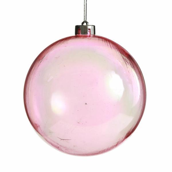 Decorative Christmas Baubles | Iridescent Pink Jumbo Shatterproof Christmas Bauble Decoration 15Cm Baubles Decorative Christmas Baubles