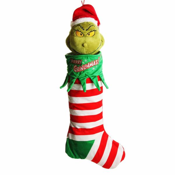 Grinchmas | Animated Grinch Christmas Stocking – 45Cm(H) Grinchmas Grinchmas