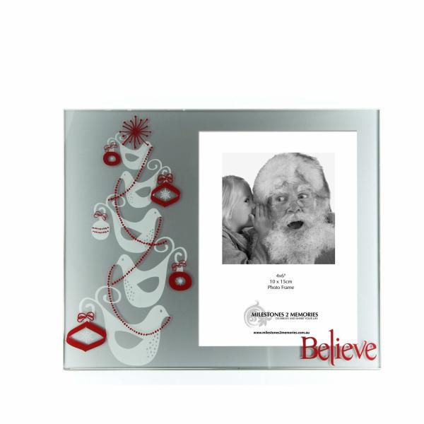 Kris Kringle Gifts | Glass Christmas Photo Frame – Doves Gifts Kris Kringle Gifts