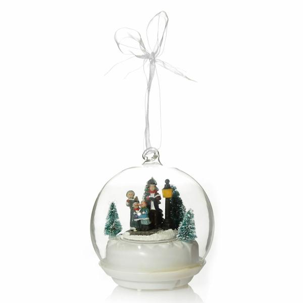 Light-Up Scenes And Ornaments | Lightup Christmas Carolers Glass Ball Light-Up Scenes And Ornaments Light-Up Scenes And Ornaments