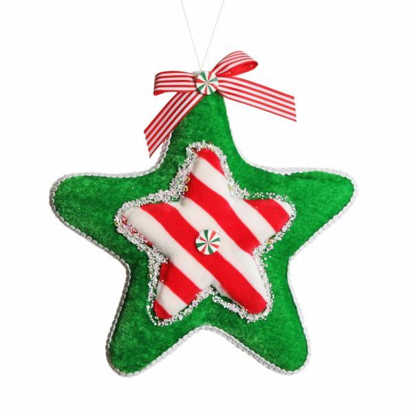 Snowflakes And Stars | Candy Cane Star Christmas Decoration Christmas Tree Decorations Christmas Tree Decorations