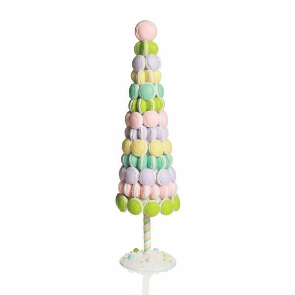 Table Top Christmas Trees | Pastel Macaroon Table Top Christmas Tree – 44Cm (H) Florals Table Top Christmas Trees