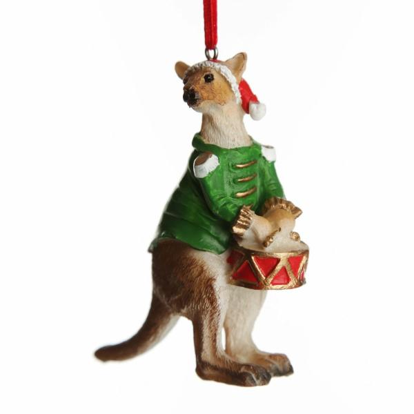 Tree Decorations | Kangaroo Australiana Christmas Tree Decoration – Green Jacket Tree Decorations Tree Decorations