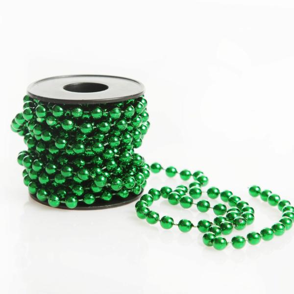 Tree Garlands | Green Bead Chain Christmas Garland Tree Decorations Tree Garlands