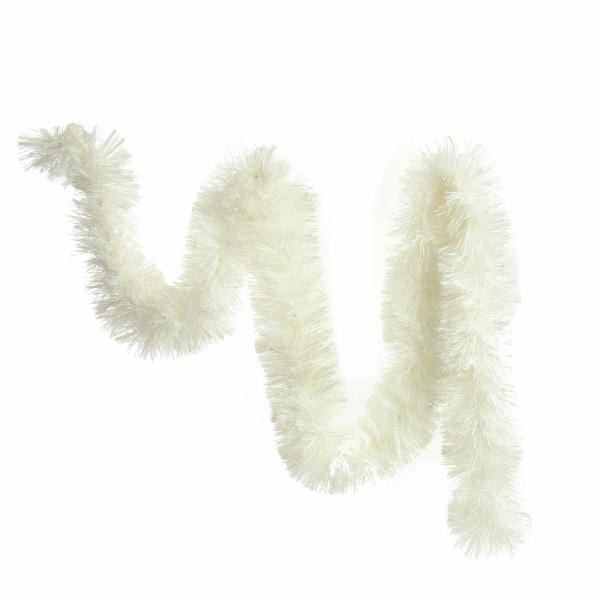 Tree Garlands | White Thick Christmas Tinsel Garland – 2M Tree Decorations Tree Garlands