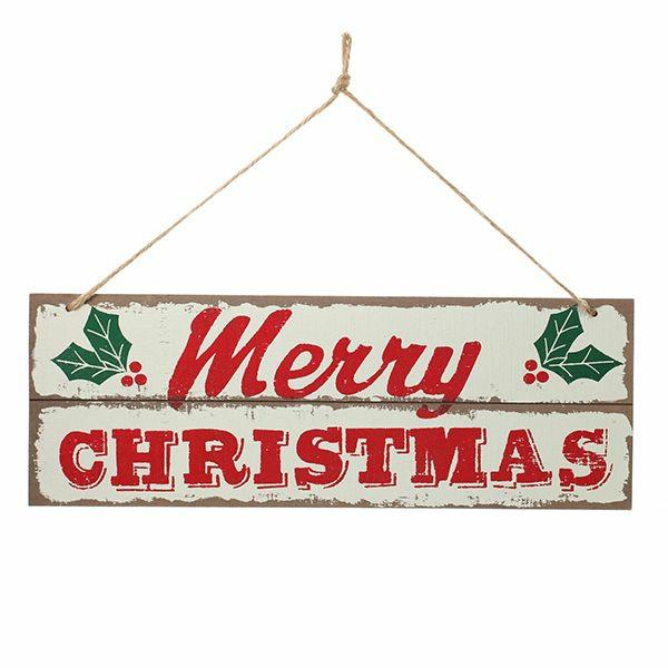 Wall Hangings And Signs | Merry Christmas Wooden Christmas Sign Decor Wall Hangings And Signs