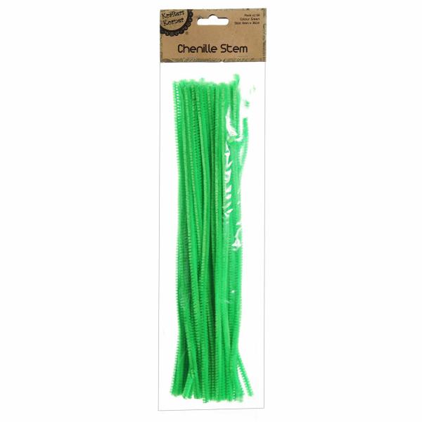 Christmas Craft Supplies | Green Chenille Stem Pipe Cleaners – Pack Of 50 Christmas Craft Supplies Christmas Craft Supplies